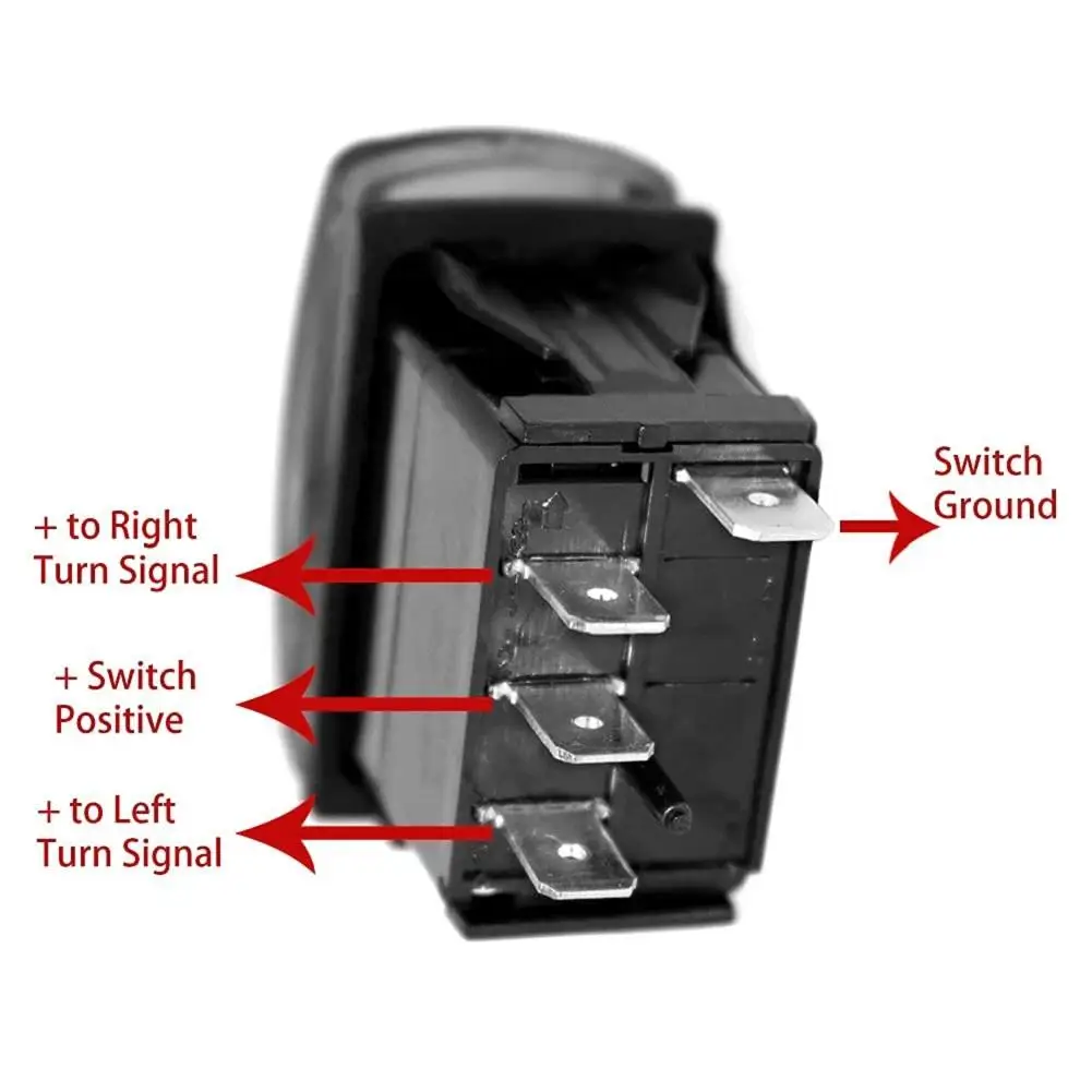 Interruttore a bilanciere del segnale di svolta compatibile con interruttore impermeabile 4pin del trattore pick-up fuoristrada del veicolo RV con