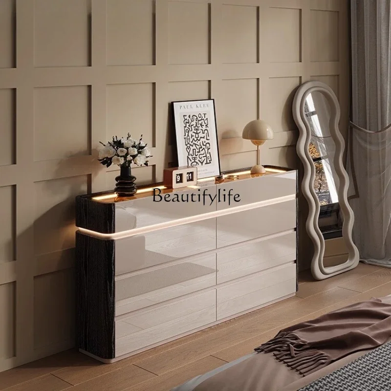 

LXИтальянский минималистичный шкаф с восемью ведрами, светильник, роскошная стена для главной спальни, конец кровати, шкаф для хранения ювелирных изделийSSS