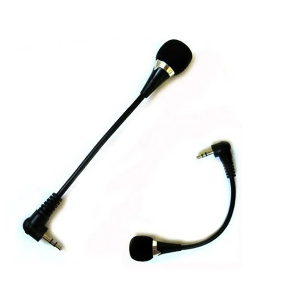 Stereo Audio Notebook Computer Small Desktop for Laptop PC Mobile Phone 3.5mm Mini Black Plug Mic Microphone
