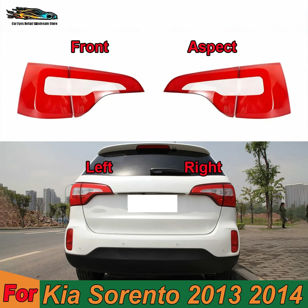 

Taillight Lens Car Rear Taillight Shell Brake Lights Shell For Kia 2013 2014 Sorento Taillight Lens Replace Auto Rear Lamp Shell