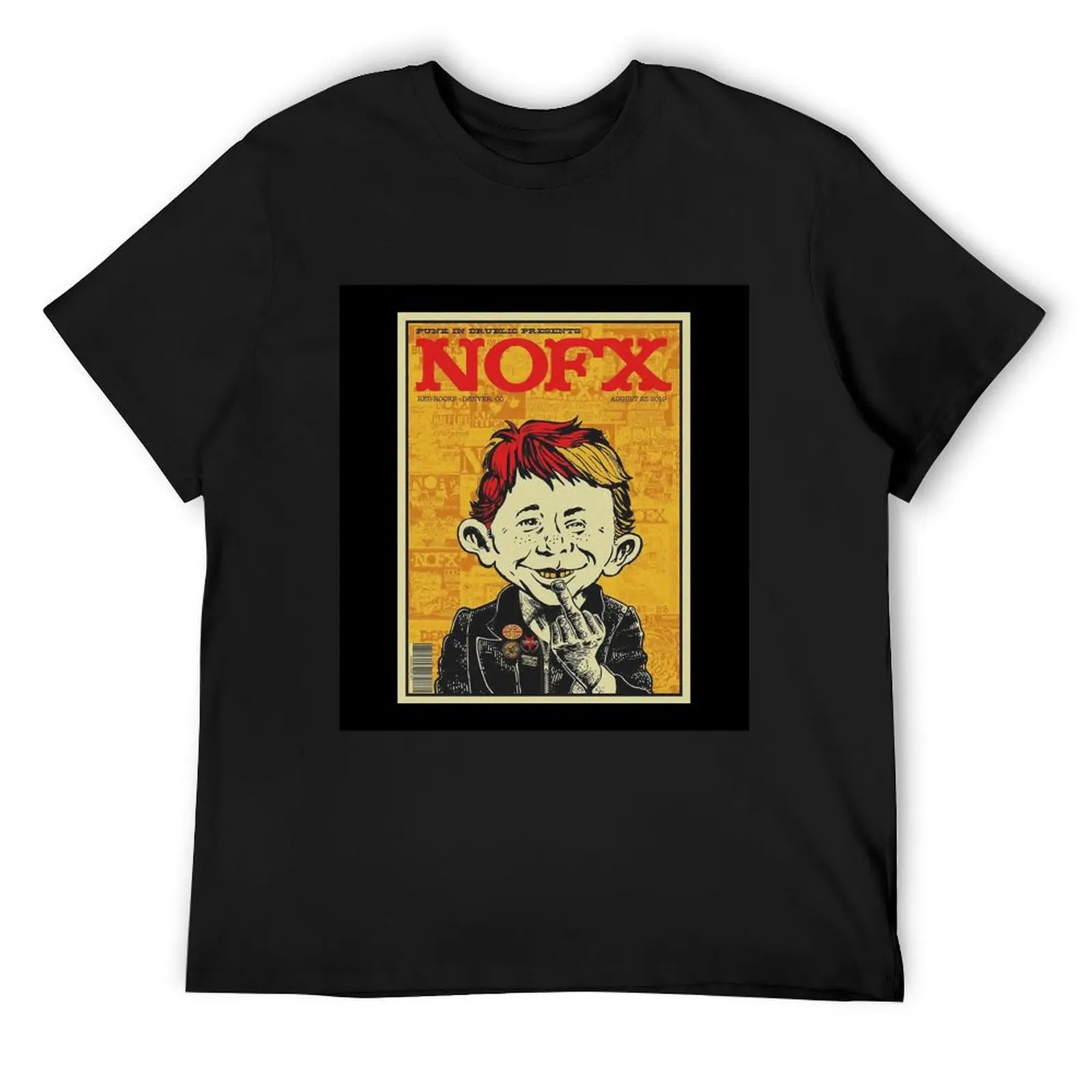 

NOFX punk in drublic Poster T-Shirt customs luxury t-shirt street wear T-shirt men
