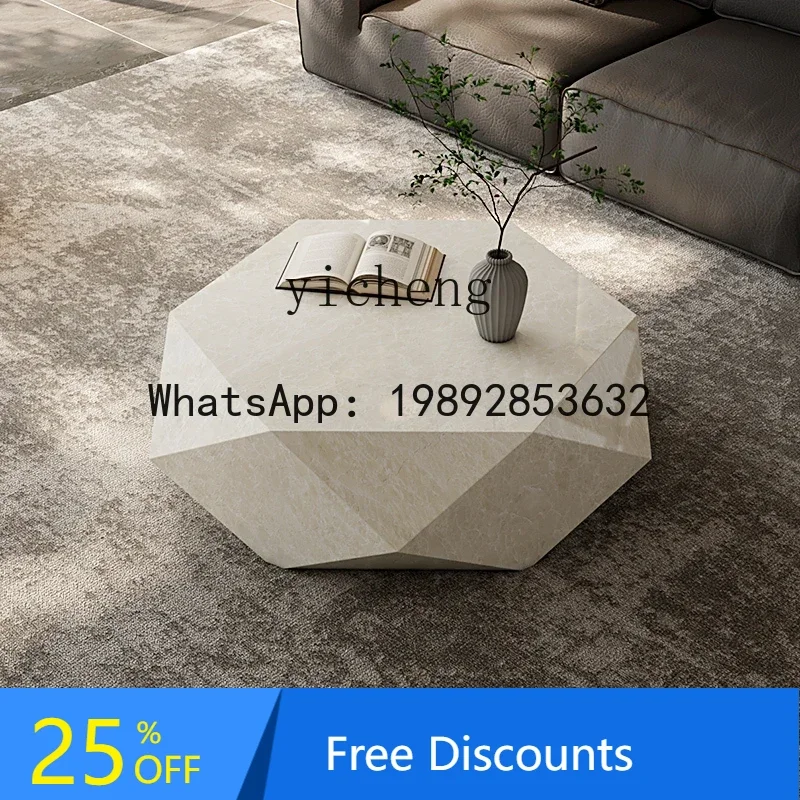 

coffee table small apartment slate atmosphere living room new high-end high-end creative coffee table
