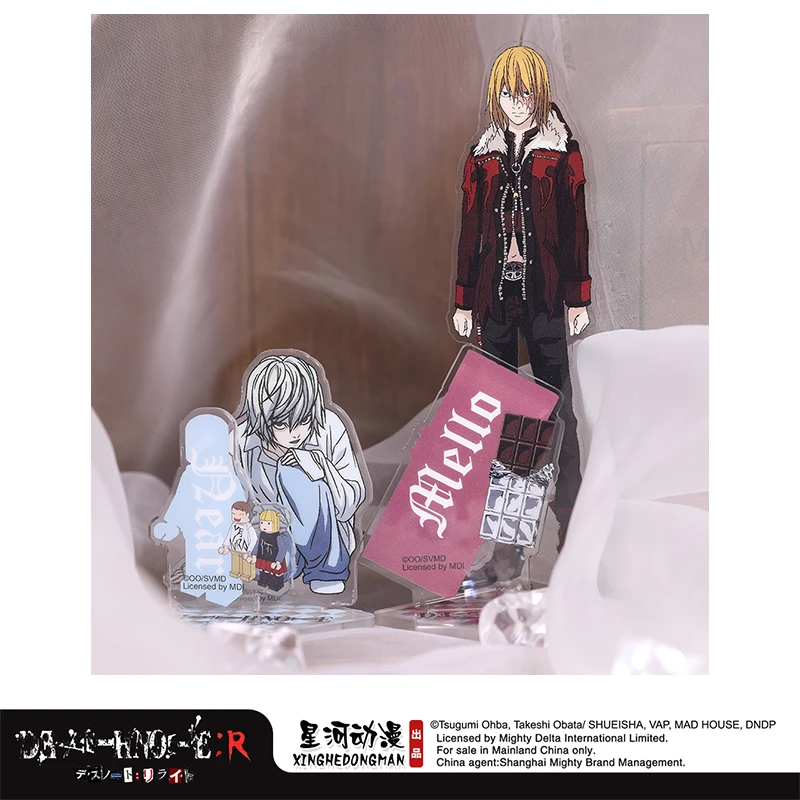 Animation Figures Anime Death Note Nate River Mello Cartoon Acrylic Stand Figure Students Desk Decoration Item Toys Kids Gifts