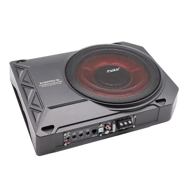 10 inch car seat active subwoofer with aluminum case big output power 600W PZ-SU1010