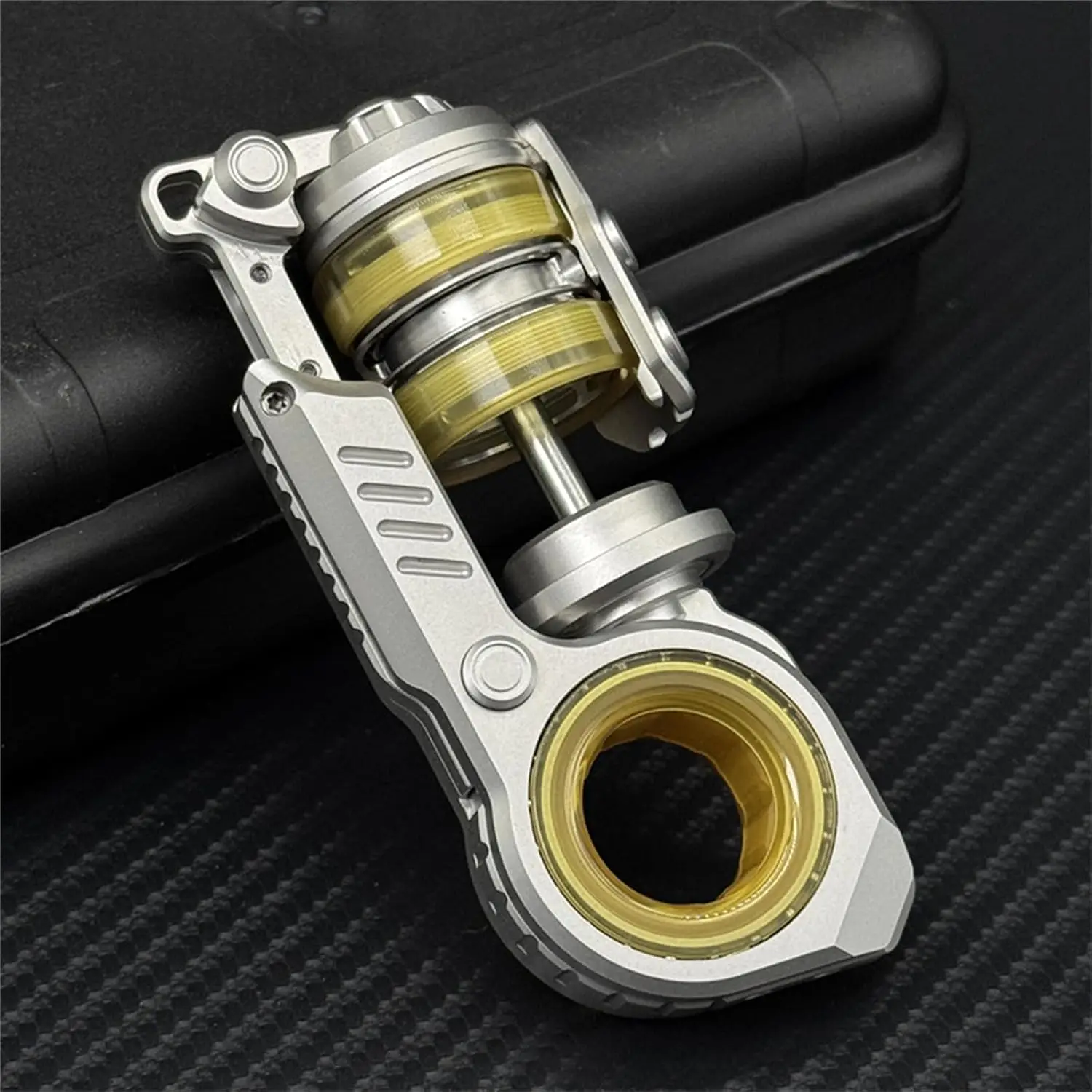 GobiggeR Sinian PEI Stemvork Fidget Slider Anti Stress Rvs Duwen Ei ADHD EDC Fidget Spinner Speelgoed