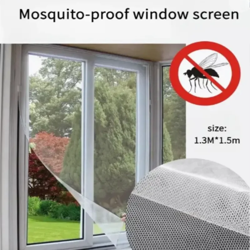 Anti Fly Mosquito Net Window Screen Mesh Adhesive Mosquito Insect Flying Bug Net Curtains for Kitchen Windows Home Protector