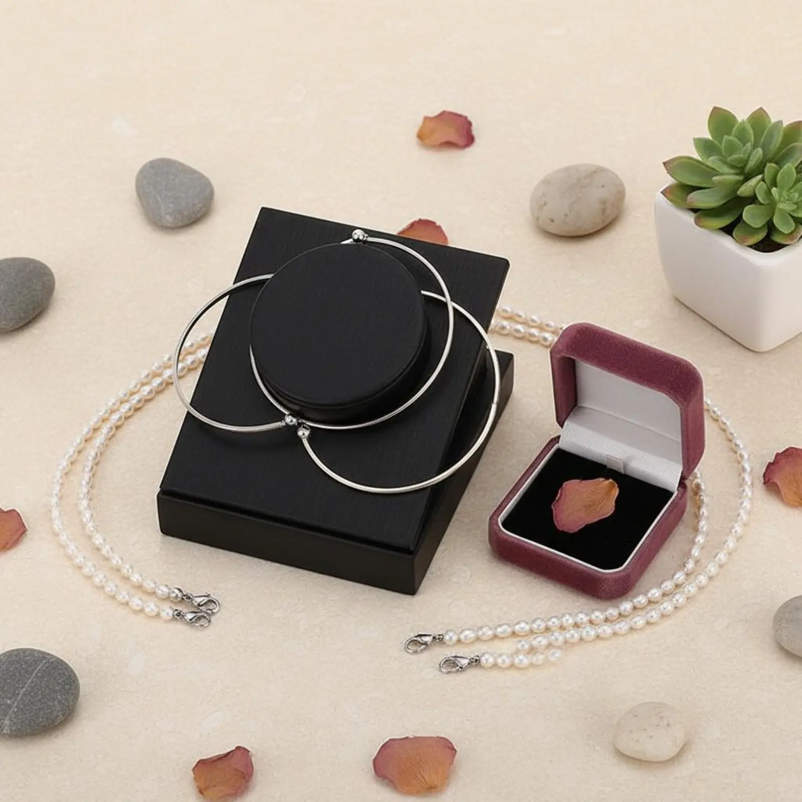 

Jewelry Counter Display Display Accessory Brushed Leather Finish Single Bangle Display Stand Leatherette Bracelet Holder Stable
