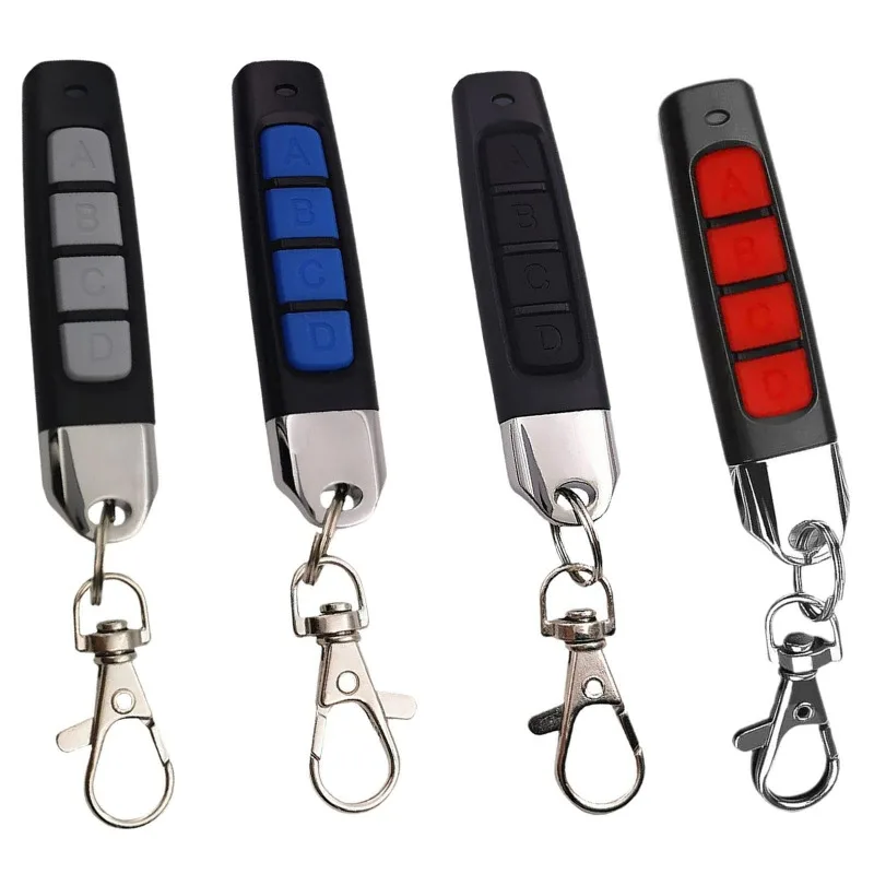 

1 Pcs 433MHZ Remote Control 4 Channe Door Opener Remote Garage Gate Door Duplicator Clone Cloning Code Car Key Lock Fixed Code