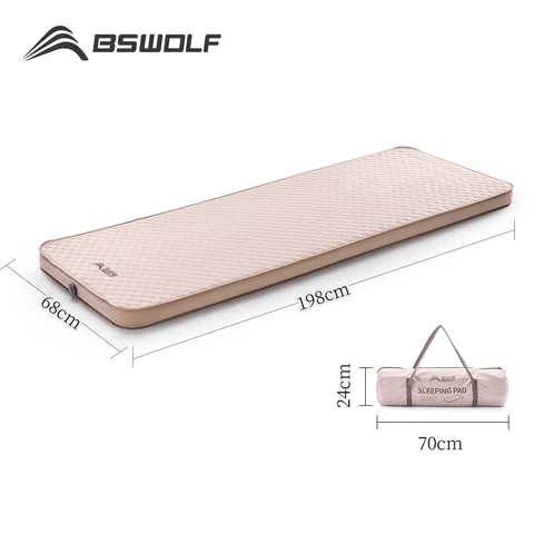 BSWolf 에어 매트리스 자체 팽창 편안한 캠핑 텐트 매트 접이식 휴대용 내마모성 두꺼운 캠프 슬리핑 패드