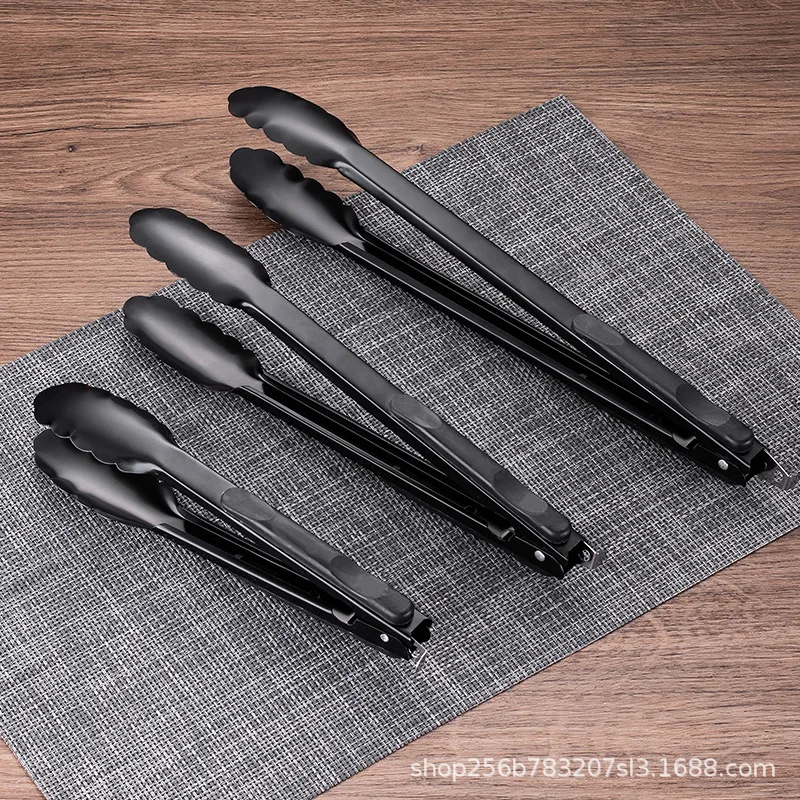 1pcs Stainless Steel Serving Tongs 9 12 14 Inch BBQ Salad Cooking Utensils for Kitchen Buffet Party Barbecue Steak clip
