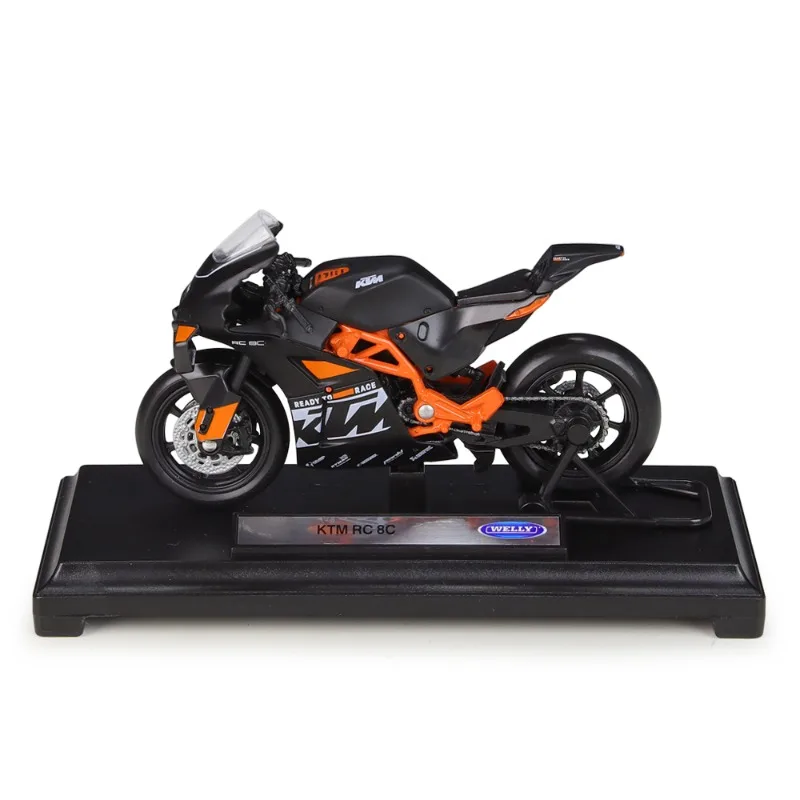 WELLY 1:18KTM RC8C Heavy motorcycle simulation alloy motorcycle finished product/model/Toy/ornament/gift/Christmas/Boy /