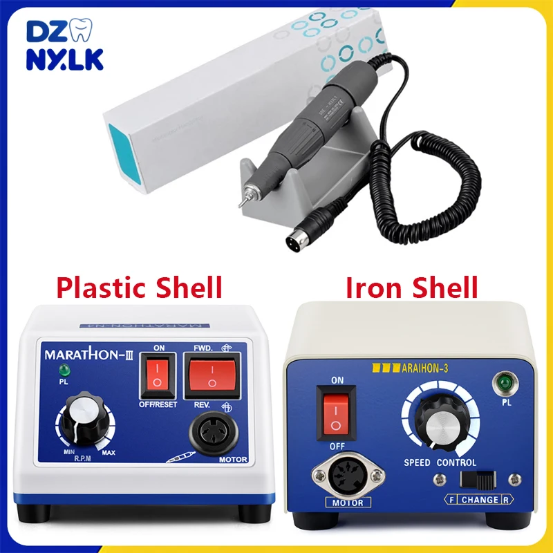 MARATHON N3 Micromotor Dental Plastic/Iron Shell Polishing Machine H37L1 Handle Dentist Micromotor Handpieces Electric Polishing