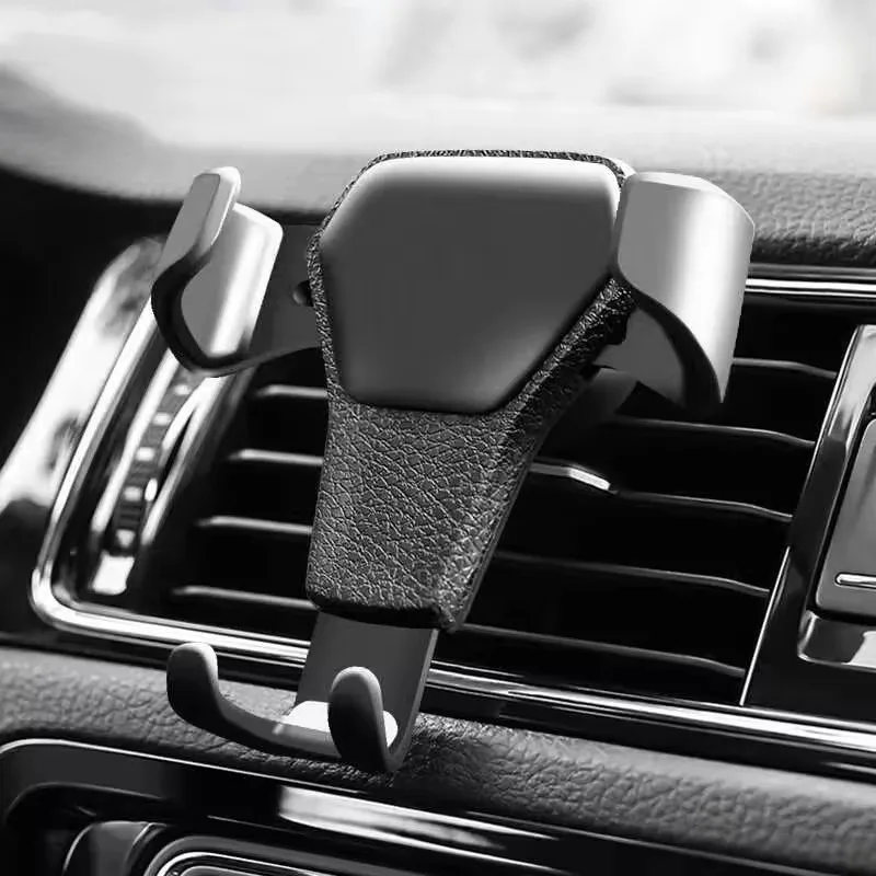 Gravity Car Phone Holder car Air Vent Clip Mount phone Stand Auto Locking Car GPS Navigation Bracket For iPhone Xiaomi Samsung
