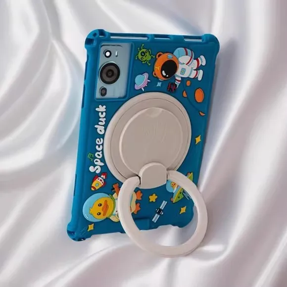 Cartoon Kids Friendly Silicone Case For Honor Pad X8A NDL-W09 11 Inch 2024 X9 11inch Cover Rotating Handle Grip