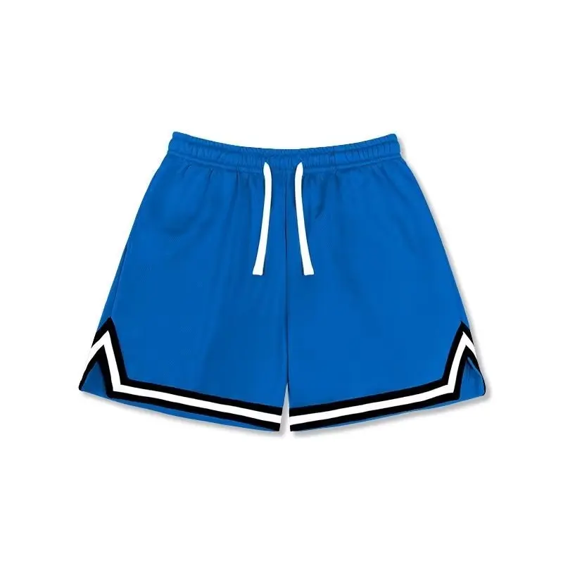 Pantalones cortos informales de baloncesto para hombre, ropa de calle americana, pantalones deportivos holgados de pierna ancha recta, Hip-hop, Y2K,