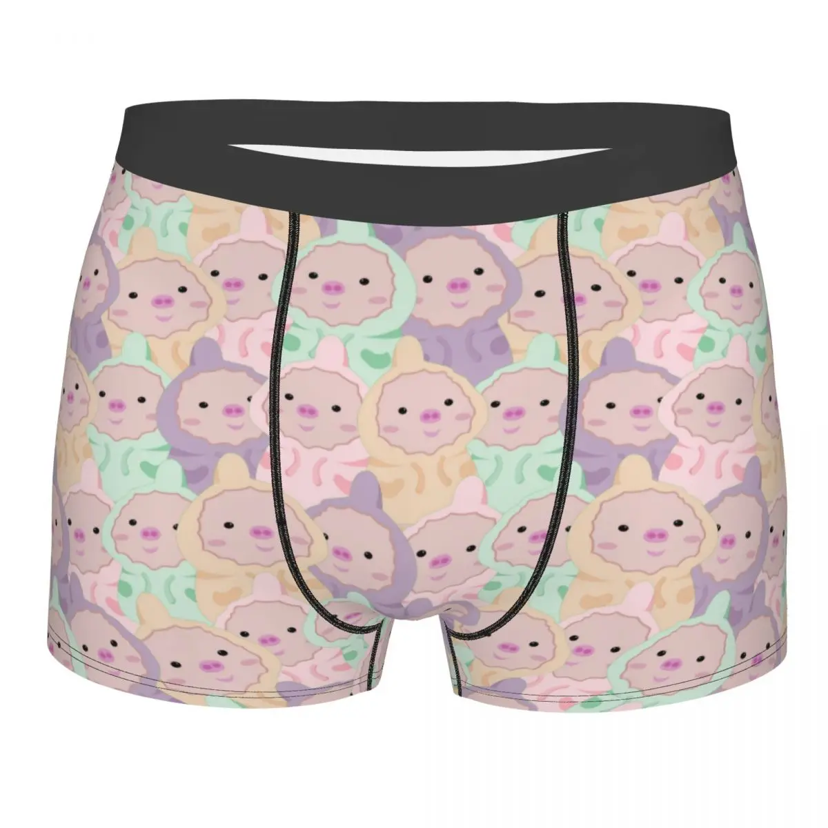 Custom Cute Piggys Piglets Pattern Boxer Shorts For Homme 3D Printed Animal Pigs Lover Underwear Panties Briefs Soft Underpants