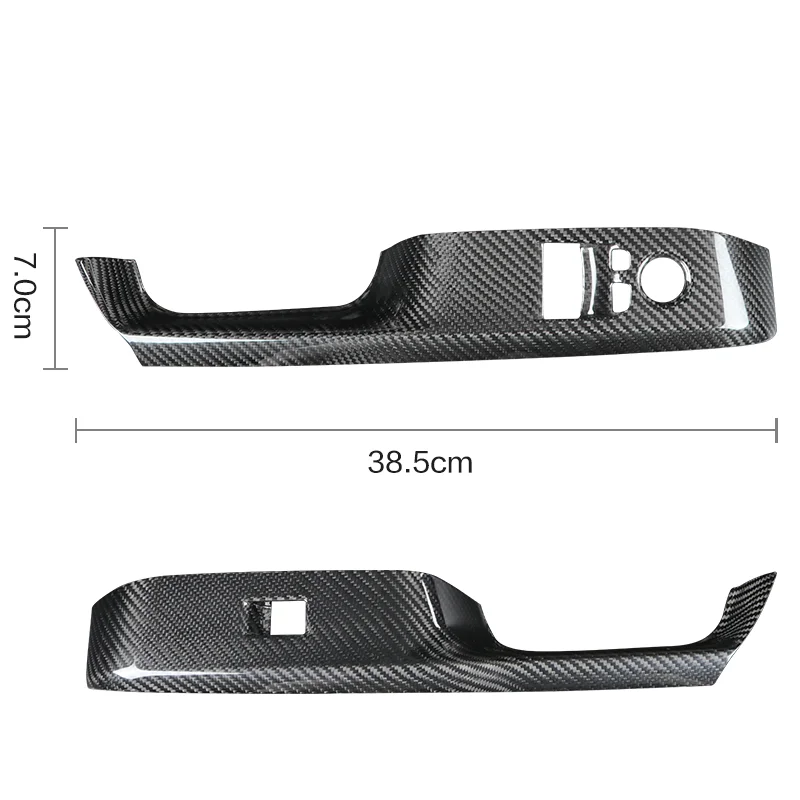 For Supra A90 Carbon Fiber Car Window Glass Lift Button Trim Switch Cover Door Armrest Panel Cover Interior Modified Accessories