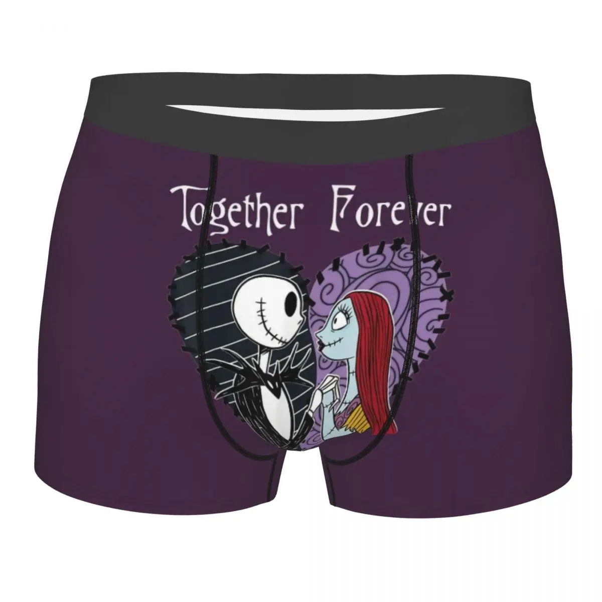 

Мужские трусы-боксеры с принтом «Кошмар перед Рождеством» (Джек Скеллингтон), мягкие шорты-трусы для Хэллоуина