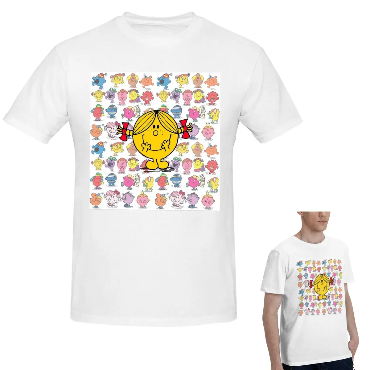 

100% Cotton Little Miss Sunshine T-Shirt Men's Funny Oversized T Shirt Men Round Neck Summer Shirts Tops S-6XL