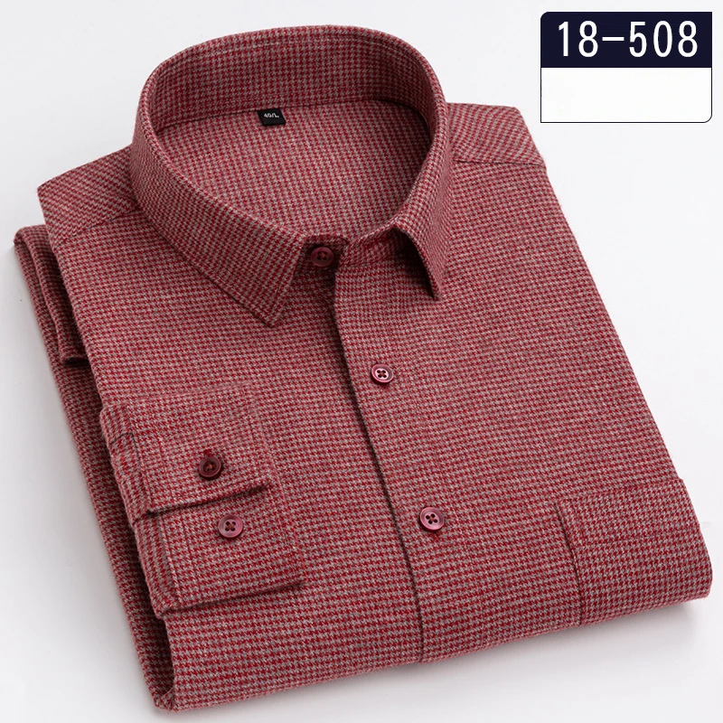 Luxury hight-qulity 100%cotton long-sleeve shirts for men solid color slim fit formal shirt soft vitage office clothes Business