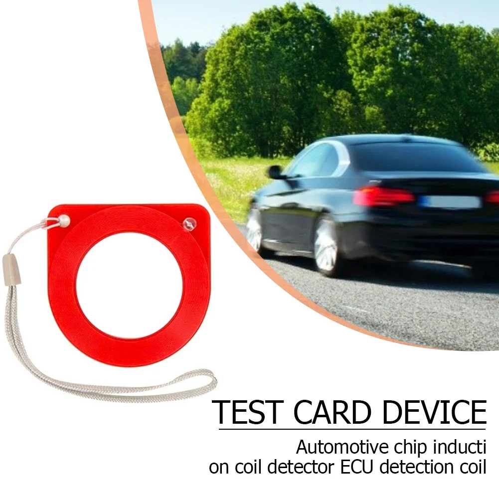 Car Key ECU Induction Signal Detection Fast Checking Chip Red Immobiliser System Inspection Automatic Plastic Repair Coil Tester