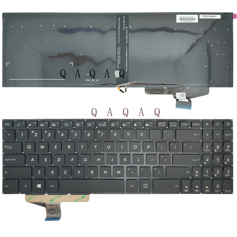 

QA новая клавиатура для ноутбука ASUS N580 N580V N580VD N580VN N580GD клавиатура США