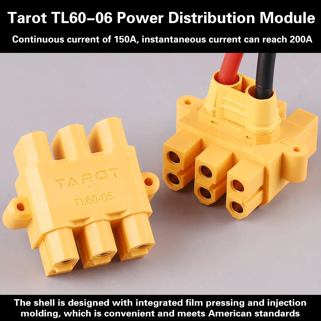 

Tarot TL60-06 Шестиосевой распределительный модуль Многоосевая распределительная плата Сильноточный концентратор мощности XT60