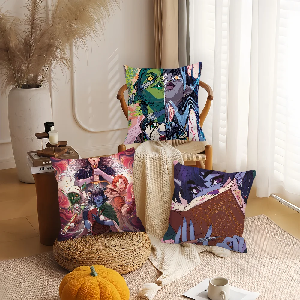 

Чехол для подушки TV The Mighty Nein, украшение для дома, чехол для подушки, подходит для офиса, дивана, спальни, автомобиля