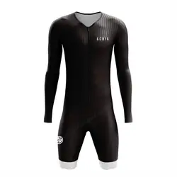 GCBIG-Aero Triathlon Suit for Men, Road Bodysuit, MTB Jumpsuit, One Piece Bicycle Sets, Thick Pad, High Quality