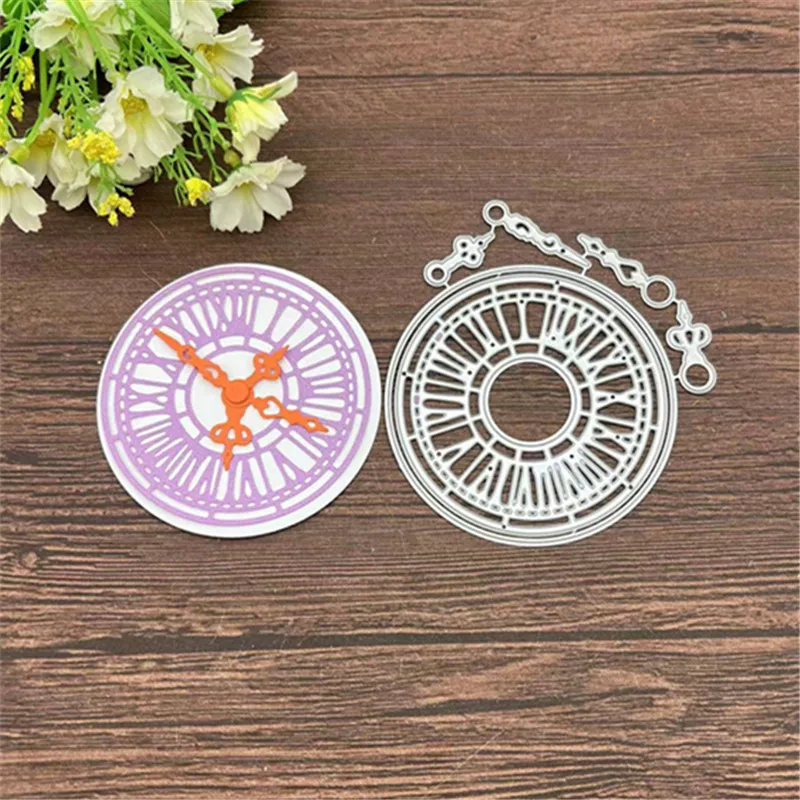 Clock circle Frame Lace Metal Cutting Dies Stencils For DIY Scrapbooking Decorative Embossing Handcraft Template