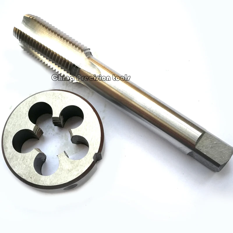 2pcs HSS Metric thread Tap Die set M14 M14X1.5 M14X1.25 M14X1 14X0.75 Fine Thread Right Hand taps Round dies M14X0.5 M14X2