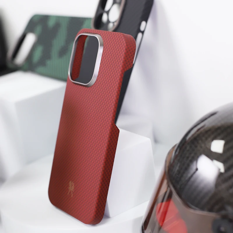YTF-Carbon – etui z włókna węglowego do iPhone 15 Pro Max, odporne na upadki, wykonane z włókna aramidowego, smukła konstrukcja, obudowa do iPhone 15 Pro, kompatybilne z iPhone 14. — zdjęcie produktu 5