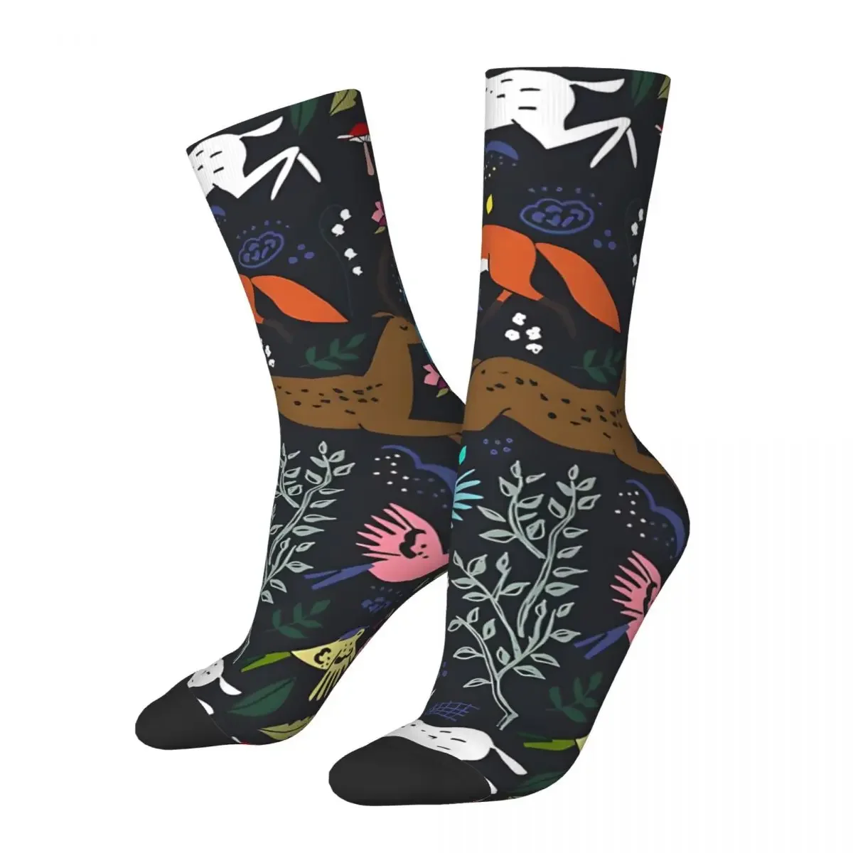 Crazy compression Mystic Forest Sock for Men Harajuku Seamless Pattern Crew Sock Casual