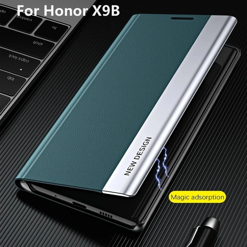 Magnetic Flip Case For Honor X9B Luxury Leather Full Protection Phone Cover For Honor X9 B 5G Funda Silicone Shockproof Bumper