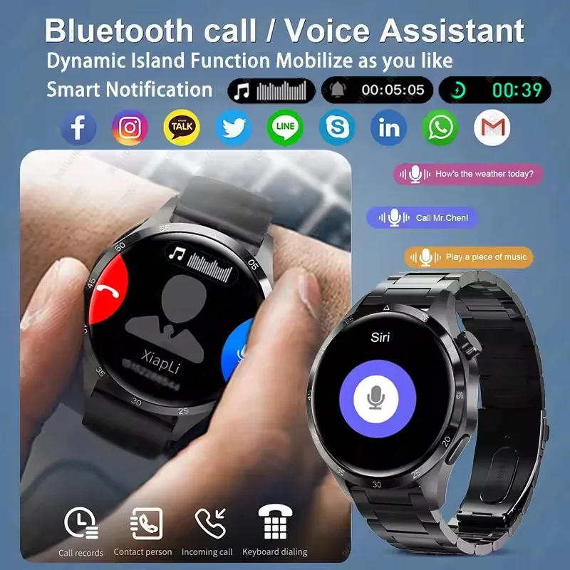 2025New GT4Pro + NFC GPS الرياضة الرجال النساء ساعة ذكية معدل ضربات القلب AMOLED شاشة الصحة بلوتوث دعوة مقاوم للماء اللياقة البدنية Smartwatch #5