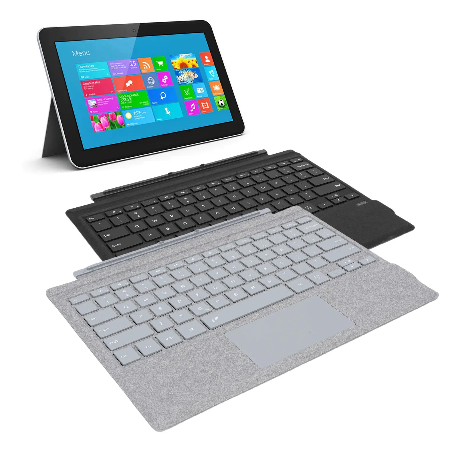 

Rechargeable Keyboard Wireless Keyboard Fit for Surface Pro 3 4 5 6 7 7+ Laptop Bluetooth Keyboard with Touchpad 7 Color Backlit
