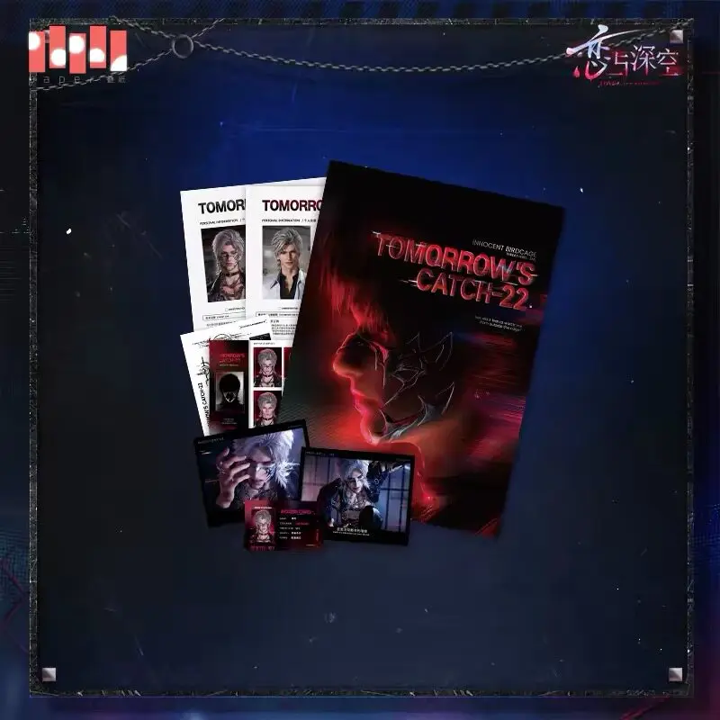 In Stock Official Love and Deepspace Rafayel Zayne Caleb Check File Card Set Ornament Tomorrows Catch-22 Series  Anime Game  To