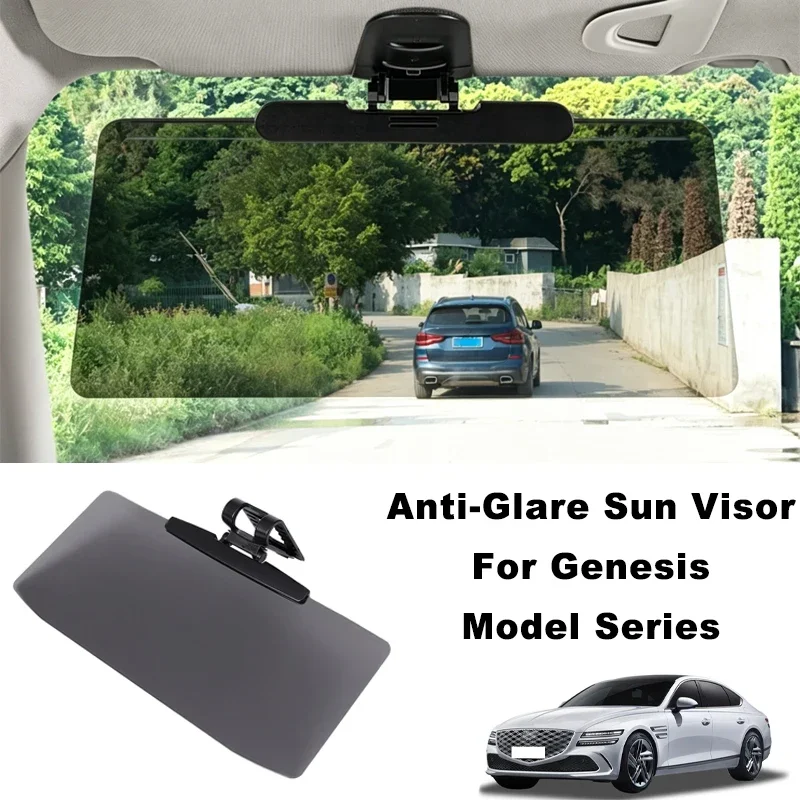 

Anti-Glare UV Block Car Sun Visor Extender Sun Shade Interior Accessories For Genesis G70 G80 G90 GV60 GV70 GV80