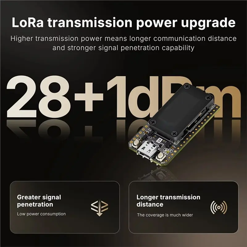 ABZW Meshtastic Lora 32 V4 Dev-Board 2 Pieces ESP32 SX1262 0.96 Inch OLED Solar Power Mesh Network Wifi Lora BLE