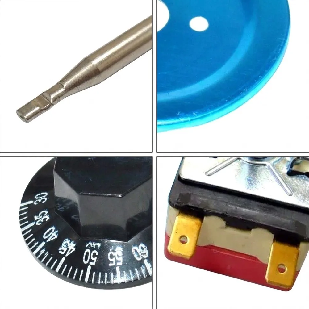 2pcs For Water Heater Temperature Regulator Adjustable 30-300 Degree Range Compatible with 95-240V AC Power Supply