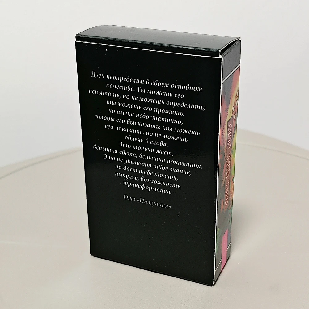Osho Zen Tarot Deck : 10.3*6cm The Transcendental Game of Zen 78 Pcs Tarot Cards In Russian Language