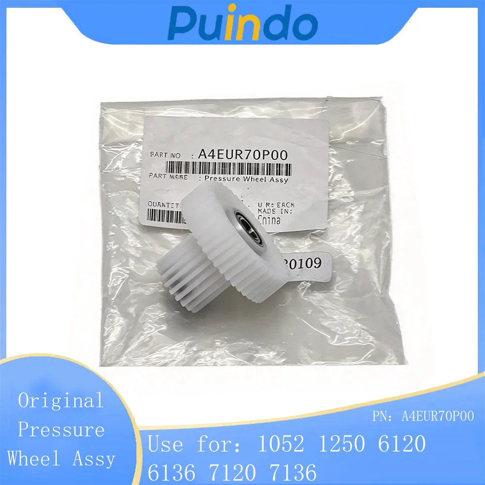 A4EUR70P00 Original New Pressure Wheel Assy for Konica Minolta Bizhub 1052 1250 6120 6136 7120 7136 Fuser Drive Gear 24/44T