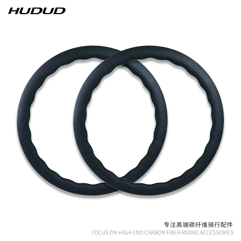 

Hudud Carbon Fiber Road Bike Wave-Shaped Rim Custom Color 700C Disc Brake 24-Hole Wheel Set Rims