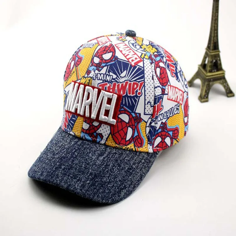 Marvel Spiderman Mickey Mouse Kinderhoed Jongen Meisje Hip Hop Caps Disney Mickey Minnie Caps Anime Figuur Gedrukt Hoeden Mode