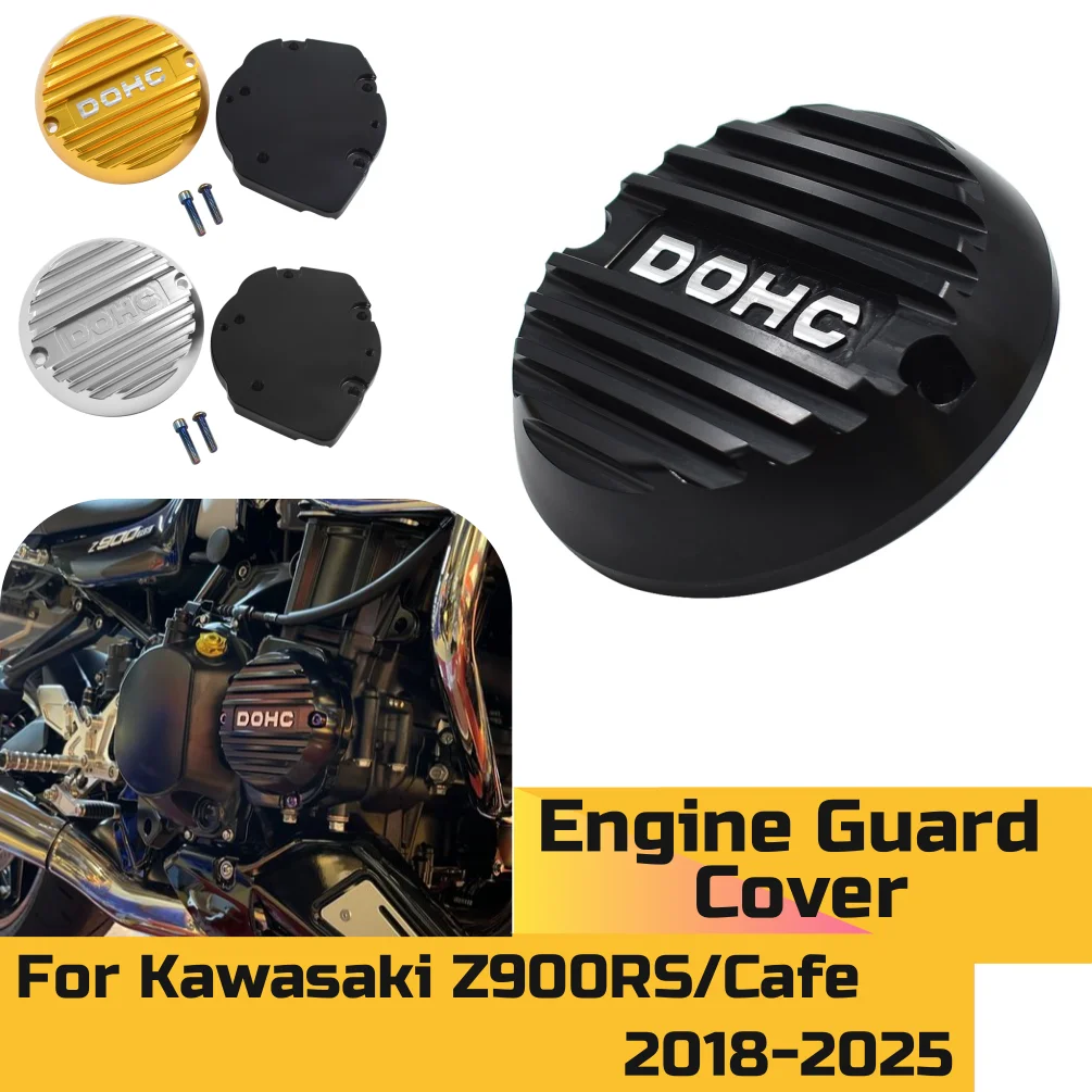 

Набор крышек генератора Z900RS для Kawasaki Z900 RS Z 900RS Cafe 2018-2025, чехол двигателя, мотоциклетная звездочка статора сцепления, защитная