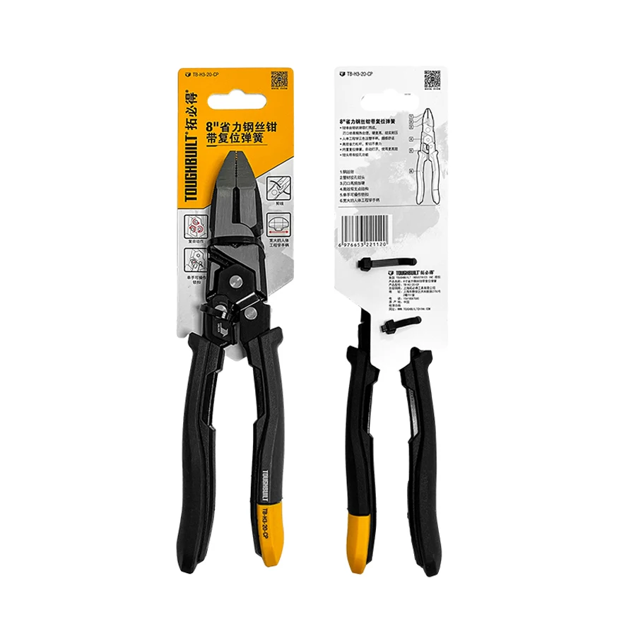 Imagem -06 - Toughbuilt-alicadores de Corte Diagonais Multifuncionais Finalidade Economia de Trabalho Corte Plano Fio Tb-h320-cp Tb-h3-21-cp Tb-h330-cp