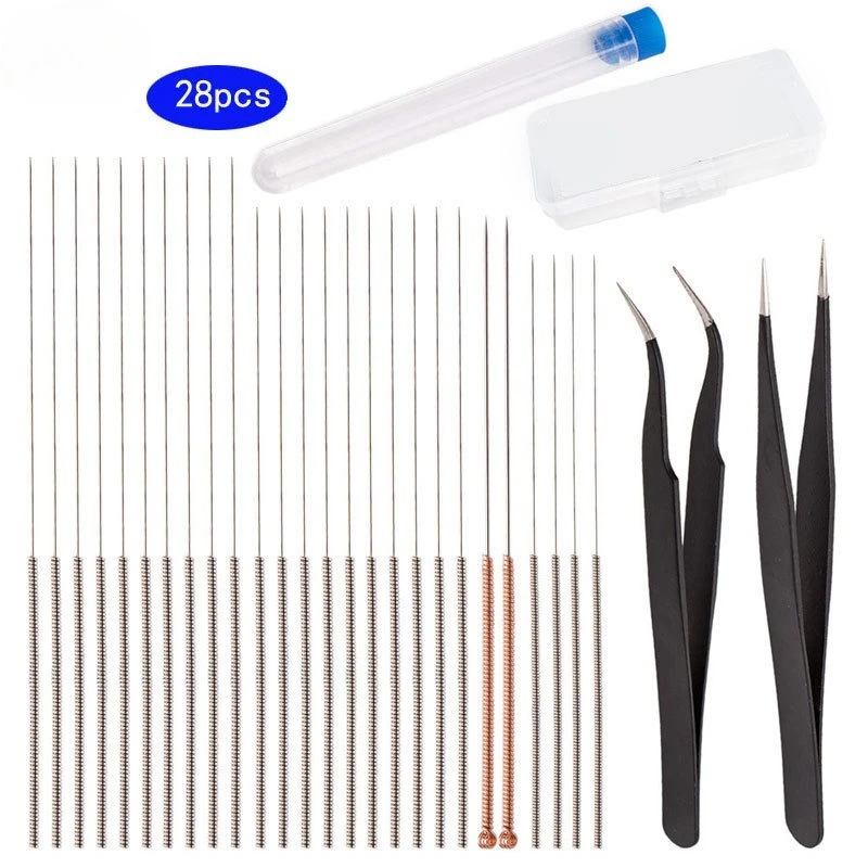 

Universal 3D Printer Tool 28 Pcs Kit with Wrench Tweezers Cleaning Brush Nozzle Cleaning Needle for Bambu Lab Creality Anycubic