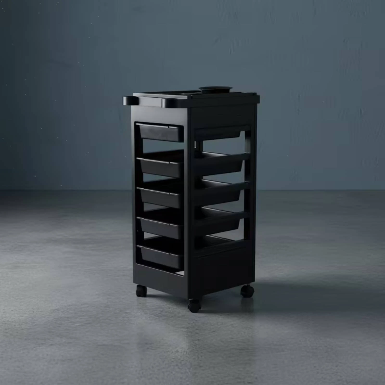 Hair Salon Storage Cart 5-Drawer Salon Trolley with Drawers Mobile Storage Cabinet AllAll-in-One Furniture Long-Lasting image 4