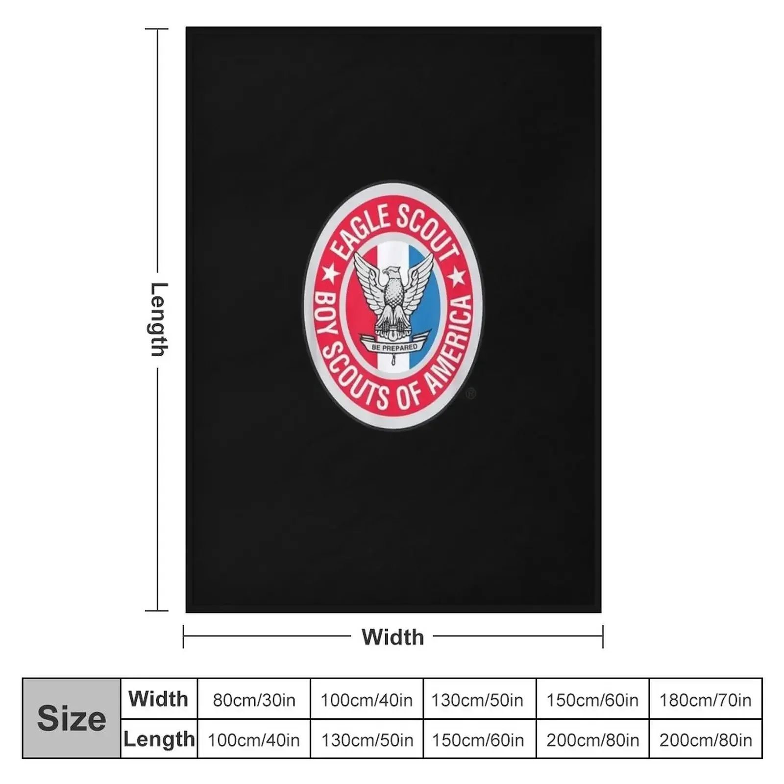 Officially Licensed Eagle Scout Throw Blanket Travel wednesday Shaggy Decoratives funny gift heavy to sleep Blankets