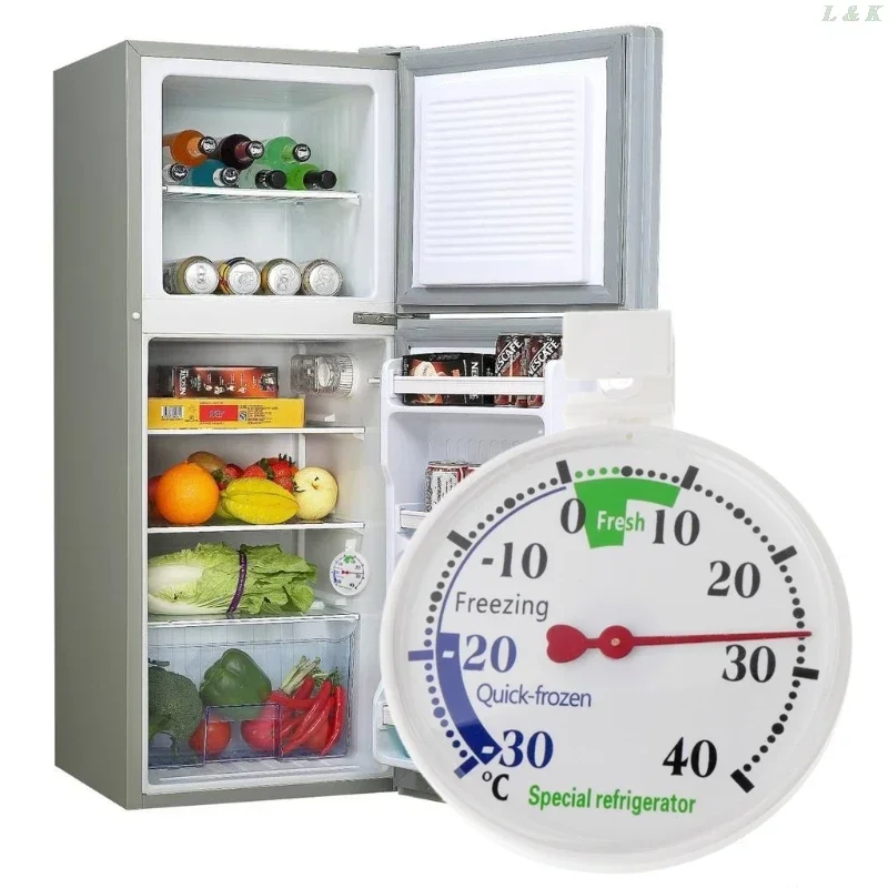 Refrigerator Freezer Thermometer Fridge Refrigeration Temperature Gauge for Home Hospitals Supermarkets Use Accurate